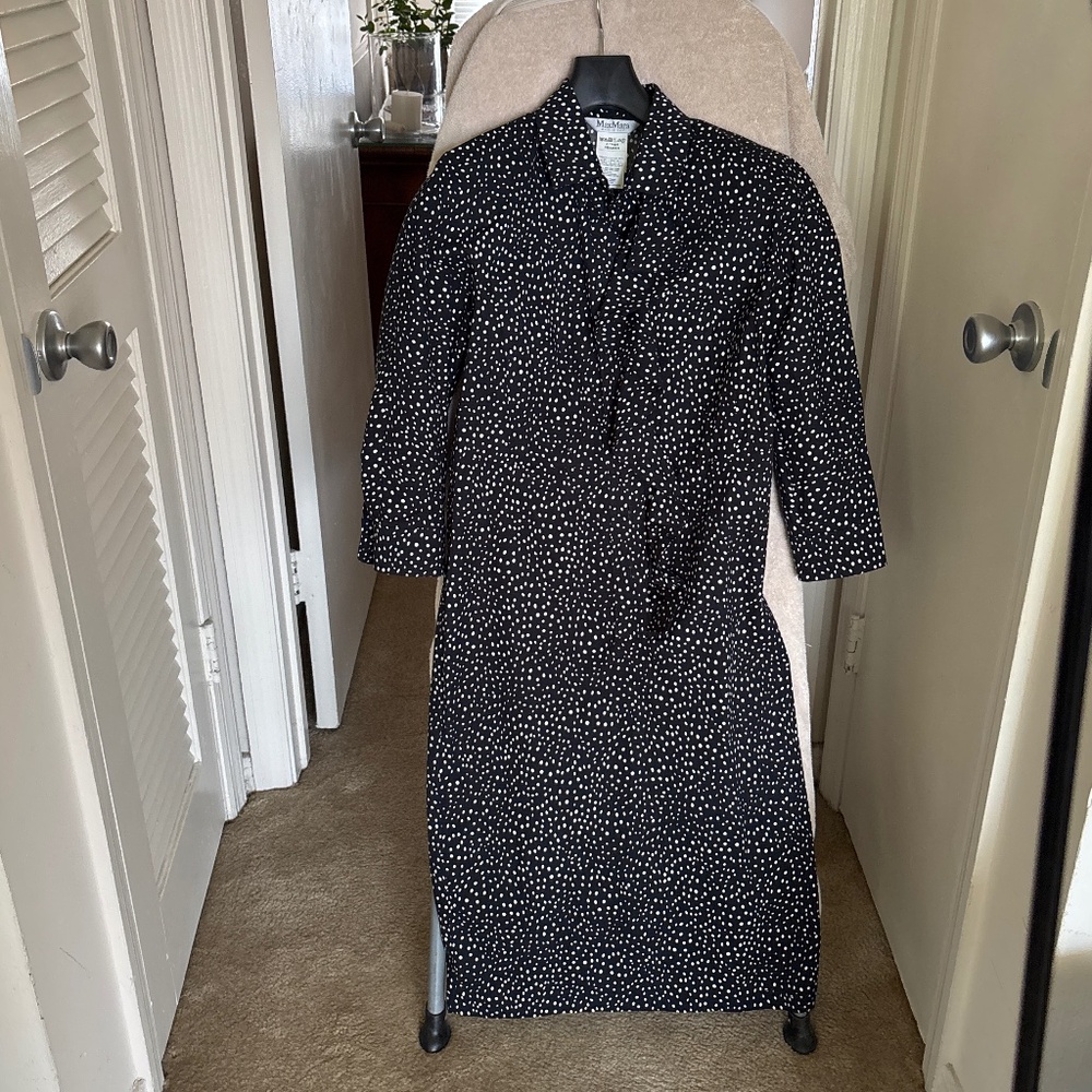 Max Mara Navy cotton dress on Sale